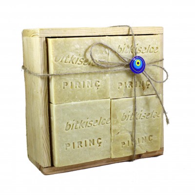 Bitkiselce El Yapımı Pirinç Sabunu  8 Adet (950 gr.)